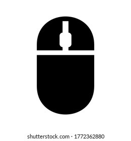 icono del ratón o logotipo símbolo de signo aislado ilustración vectorial - iconos vectoriales de estilo negro de alta calidad
