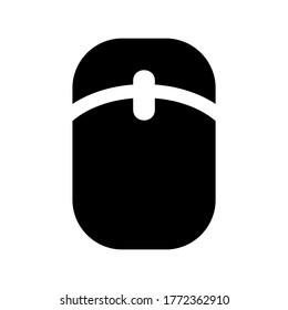 icono del ratón o logotipo símbolo de signo aislado ilustración vectorial - iconos vectoriales de estilo negro de alta calidad
