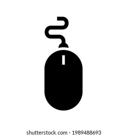 icono del ratón o logotipo símbolo de signo aislado ilustración vectorial - iconos vectoriales de estilo negro de alta calidad
