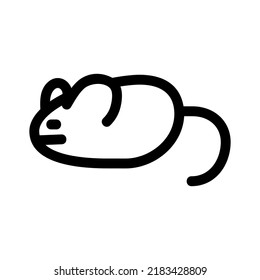 icono del ratón o logotipo símbolo de signo aislado ilustración vectorial - iconos vectoriales de estilo negro de alta calidad
