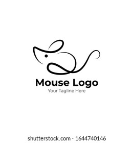 Mouse Icon Logo Isolated White Background Stock Vector (Royalty Free ...