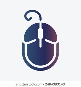 Mouse icon logo vector illustration template - Computer mouse vector