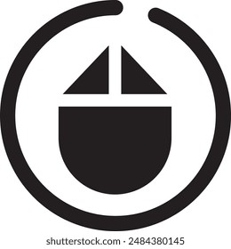 Mouse icon logo vector illustration template - Computer mouse vector
