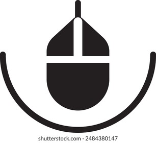 Mouse icon logo vector illustration template - Computer mouse vector