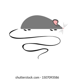 Mouse icon. Mice vector illustration.  Rodent logo.