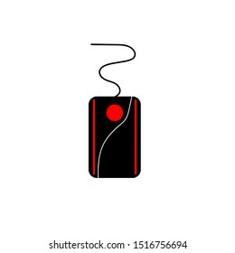 Mouse icon on black backround