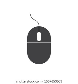 mouse icon on white background vector