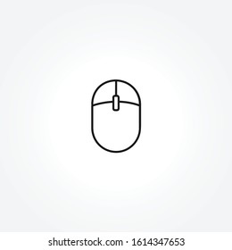 Mouse icon on white background
