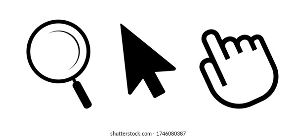 icono del ratón sobre fondo blanco