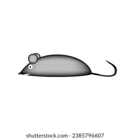 Mouse icon on white background. Vector illustration.