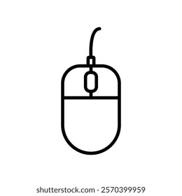 Mouse icon Outline thin set