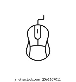 Mouse icon Outline vector line symbol
