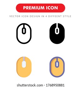 mouse icon pack isolated on white background. for your web site design, logo, app, UI. Vector graphics illustration and editable stroke. EPS 10.