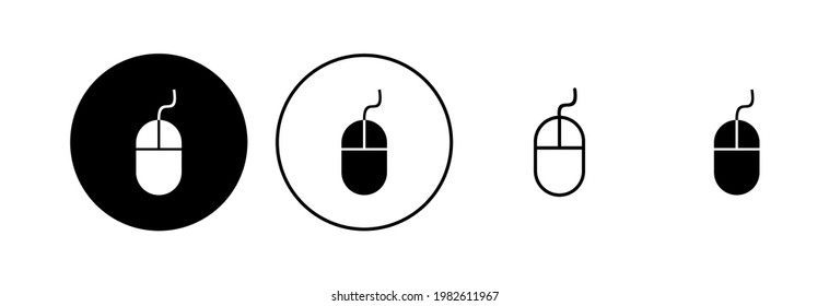 Mouse icon set. click icon vector. pointer icon vector.