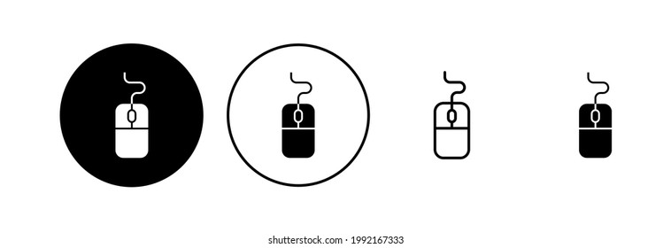Mouse icon set. click icon vector. pointer icon vector.