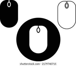 Mouse icon set. click icon vector. pointer icon vector.