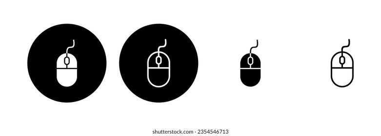 Mouse icon set. click icon vector. pointer icon vector.