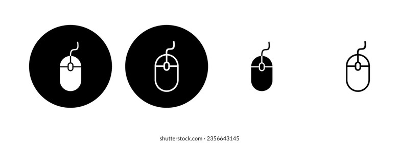 Mouse icon set. click icon vector. pointer icon vector.