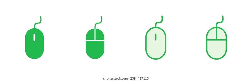 Mouse icon set. click icon vector. pointer icon vector.