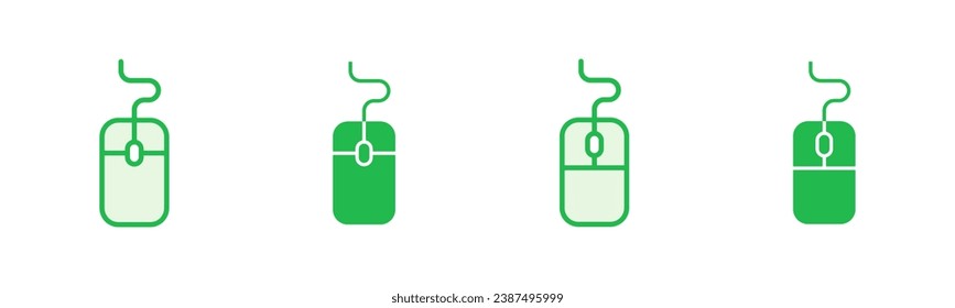 Mouse icon set. click icon vector. pointer icon vector.
