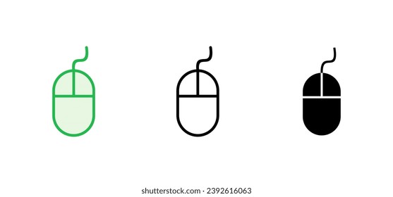 Mouse icon set. click icon vector. pointer icon vector.
