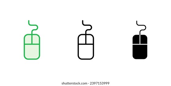 Mouse icon set. click icon vector. pointer icon vector.