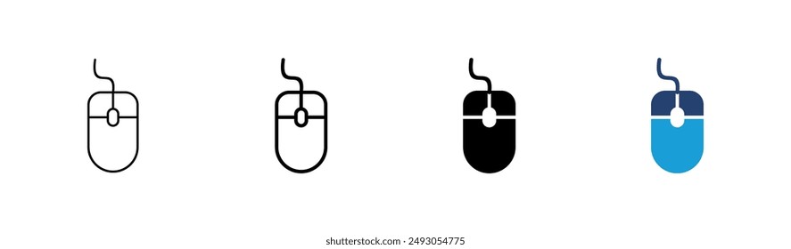 Mouse icon set. click icon vector. pointer icon vector.