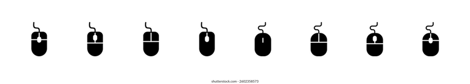 Mouse icon set. click icon vector. pointer icon vector.