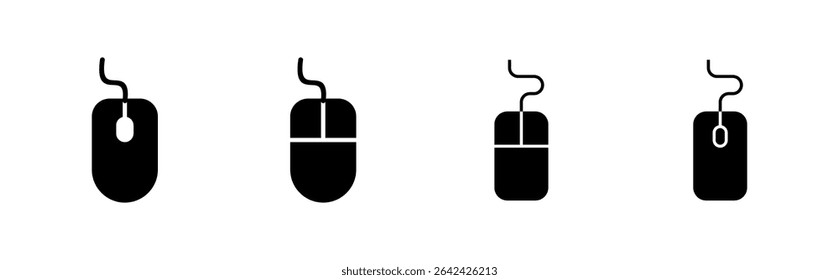 Mouse icon set. click icon vector. pointer icon vector.
