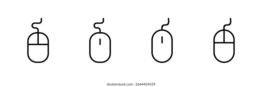Mouse icon set. click icon vector. pointer icon vector.