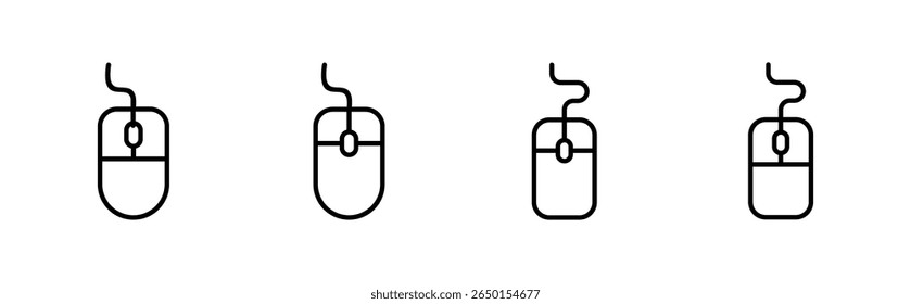 Mouse icon set. click icon vector. pointer icon vector.