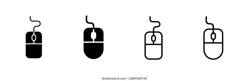 Mouse icon set. click icon vector. pointer icon vector.