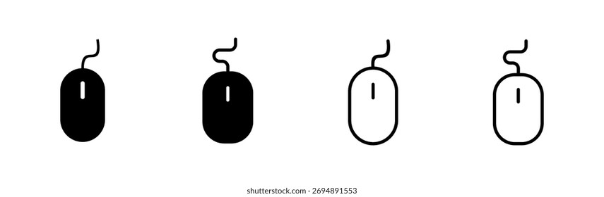 Mouse icon set. click icon vector. pointer icon vector.