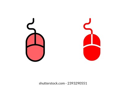 Mouse icon set illustration. click sign and symbol. pointer icon vector.