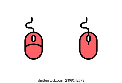 Mouse icon set illustration. click sign and symbol. pointer icon vector.