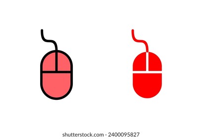 Mouse icon set illustration. click sign and symbol. pointer icon vector.
