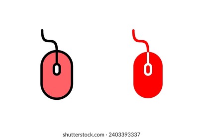Mouse icon set illustration. click sign and symbol. pointer icon vector.