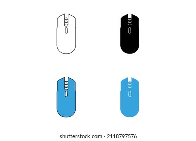 mouse icon set illustration vector