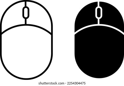 Mouse icon set trendy style illustration on white background..eps