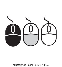 Mouse icon set vector illustration sign