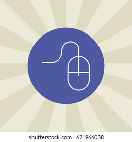 mouse icon. sign design. background