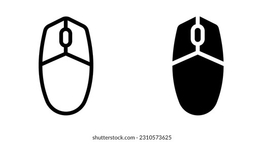 Icono del ratón. inicio de sesión para concepto móvil y diseño web. ilustración vectorial