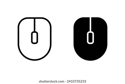 Mouse icon, mouse sign vector for web site Computer and mobile app
