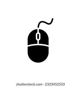 mouse icon simple design in white background
