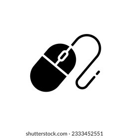 mouse icon simple design in white background