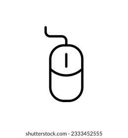 mouse icon simple design in white background