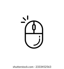 mouse icon simple design in white background