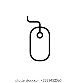 mouse icon simple design in white background