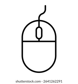 Mouse icon simple flat icon vector symbol