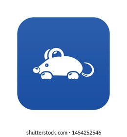 Mouse icon. Simple illustration of mouse vector icon for web